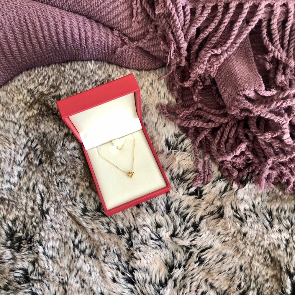 18K solid Yellow Gold Minimalist Necklace 16-18”